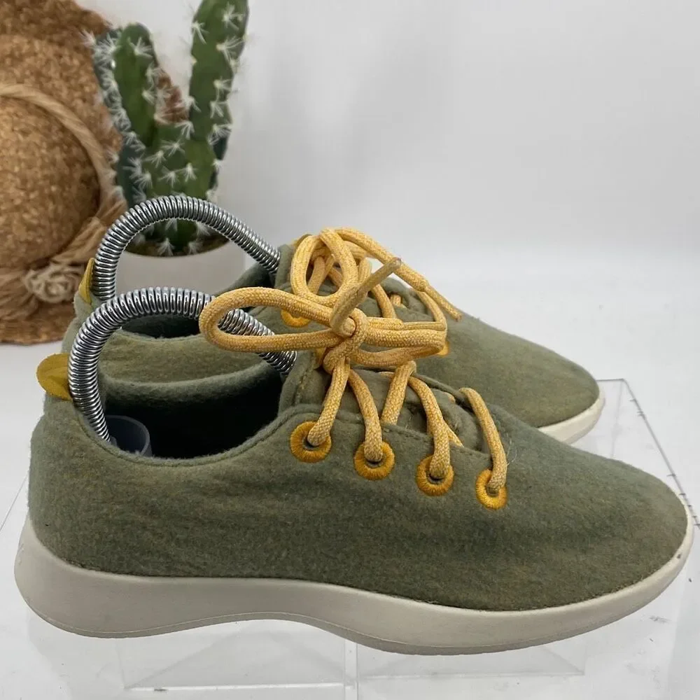 Allbirds Womens Wool‎ Runners Green Running Shoes Sneakers Size 8