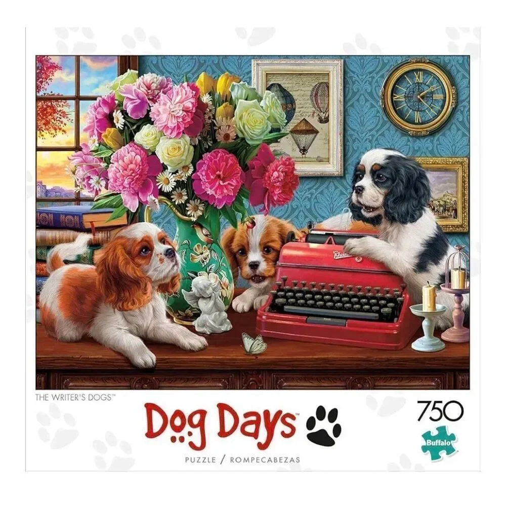 Buffalo Games Dog Days The Writer's Dog 750 pc Jigsaw Puzzle