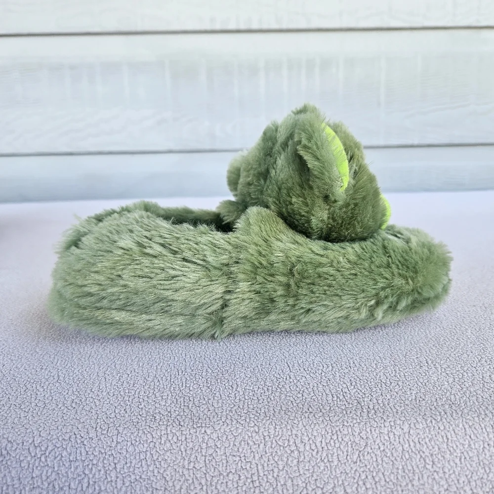 Build A Bear Halloween Zombie Bear House Slippers Shoes Youth SZ 1 2 Green