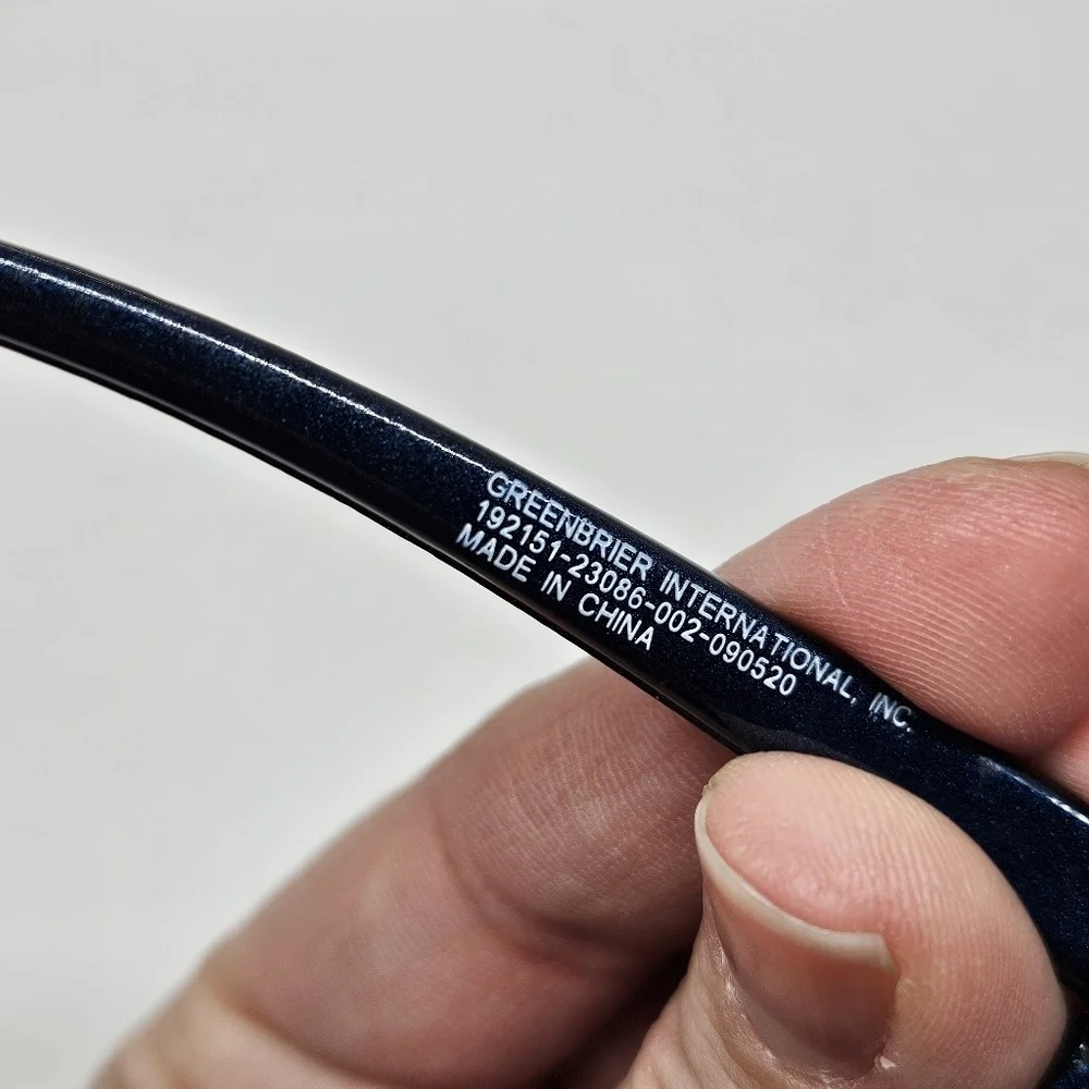 Greenbrier International left scratch size