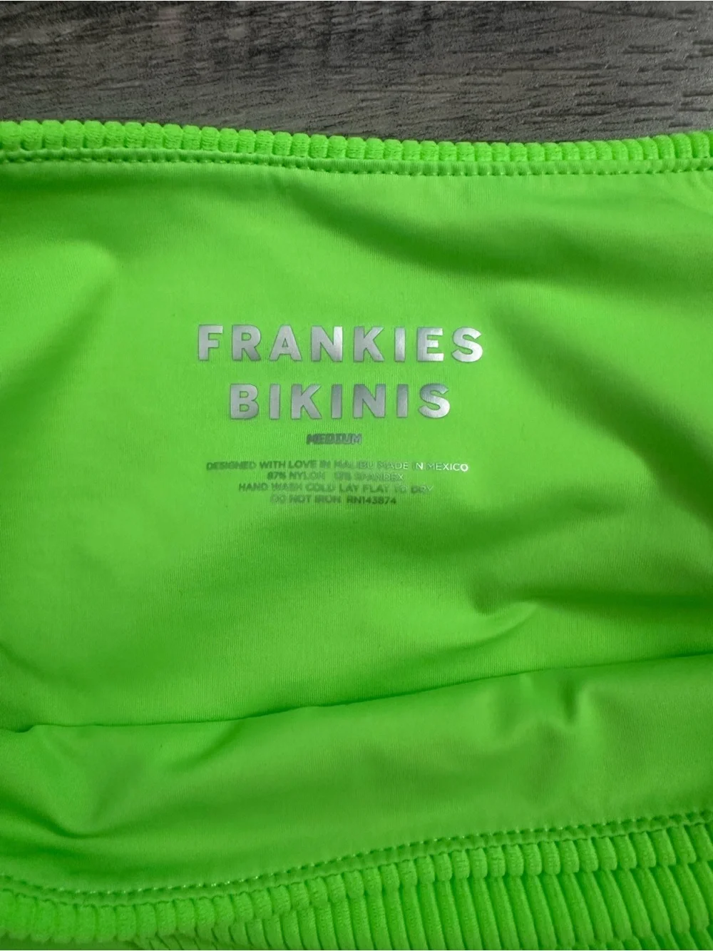 Frankies Bikinis ribbed rise