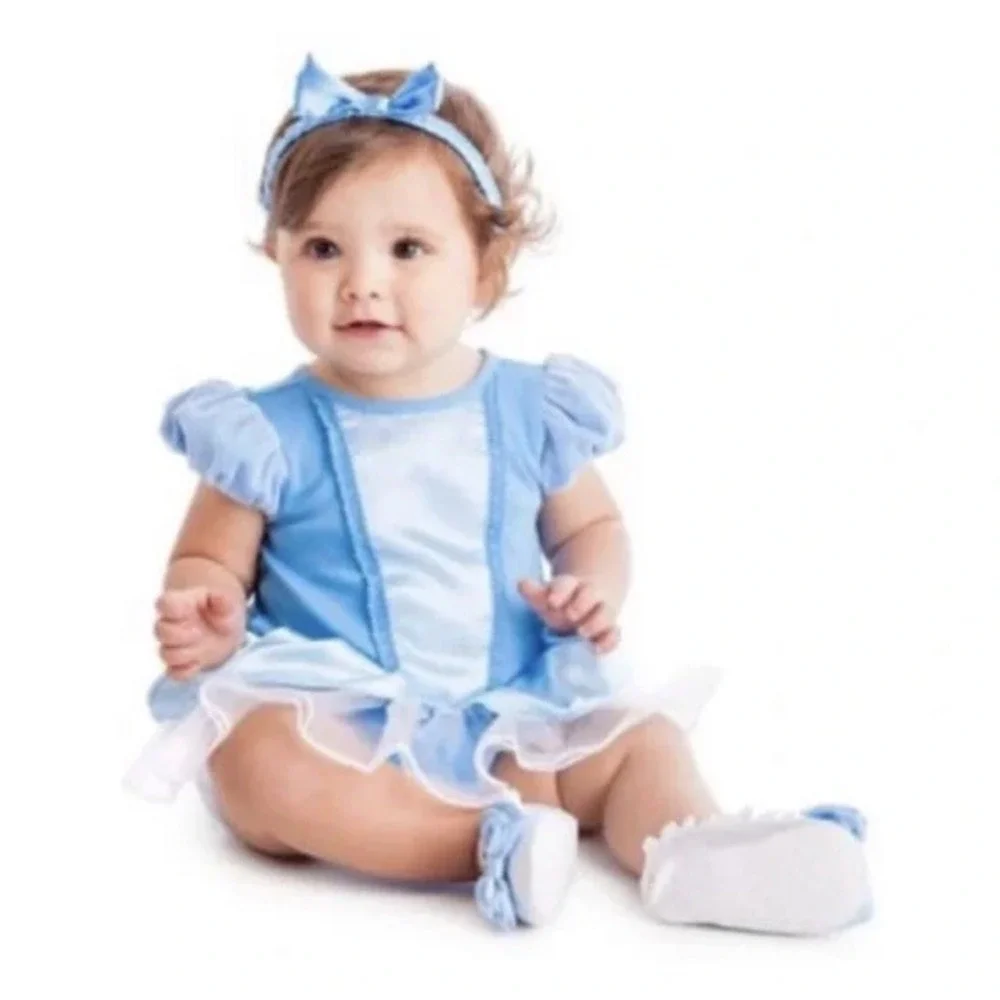 Disney Baby‎ Cinderella Baby Girl Costume Blue Halloween Size 12-18 Months