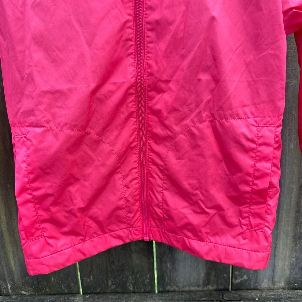 All in Motion Kids Pink Windbreaker Jacket Water Resistant‎ Hooded Size Small