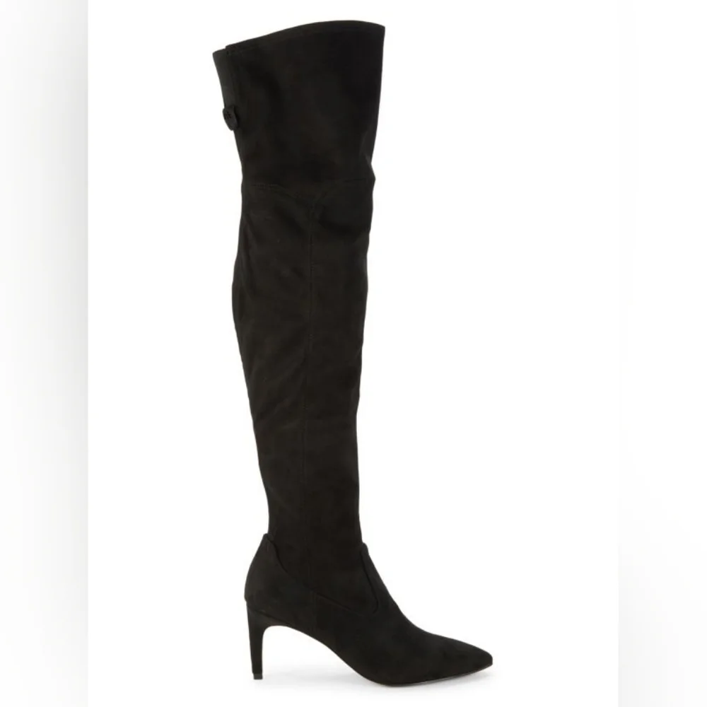 Calvin Klein‎ Over-the-Knee Boot Women's 6M Sacha Faux Suede Stiletto Point Toe