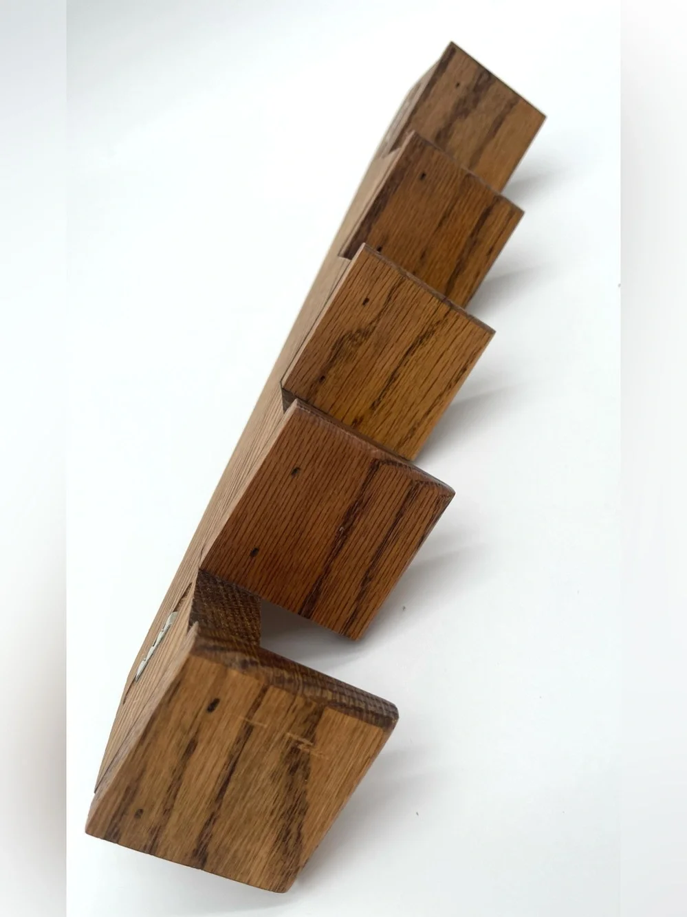 Wooden Staircase Wall Mini Shelves Set Of 2 Trinket Cottage Core Farmhouse