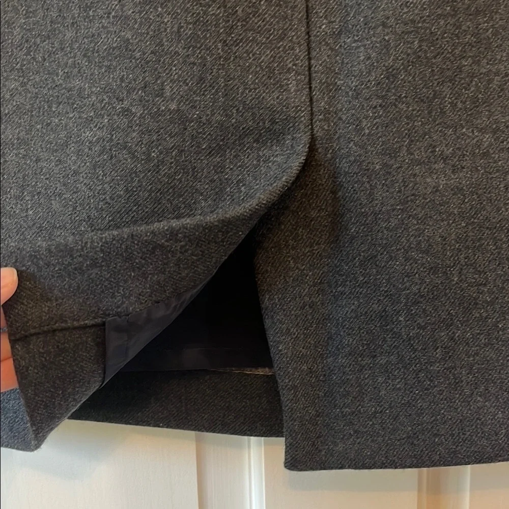 J. Crew No. 2 Pencil Gray Black Knee-Length Wool Skirt - Size 4