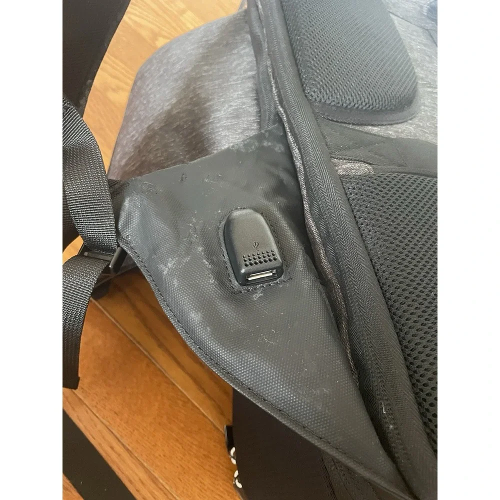 RUK Infinite Solar‎ Pickle Ball Backpack Heather Grey And Black Solar Power