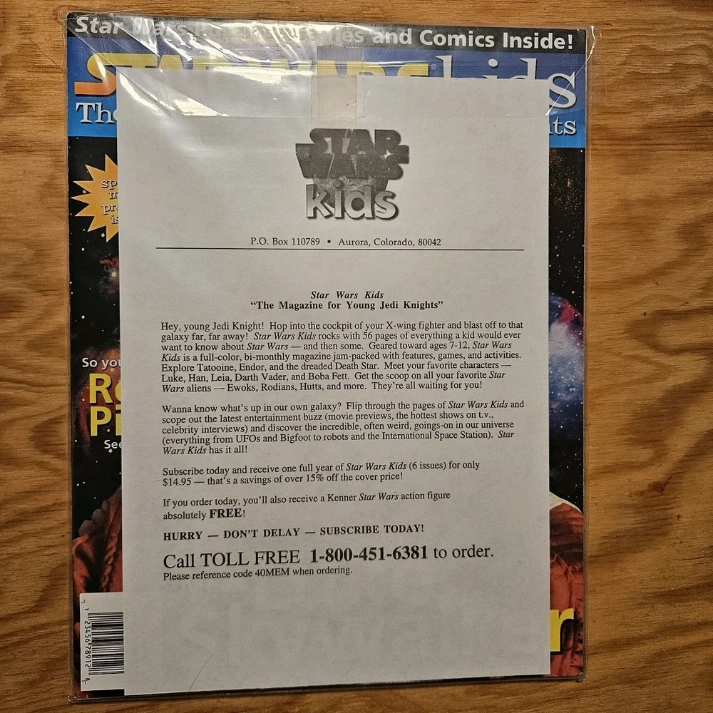 Star Wars Insider Issue 40 BATTLE DROID Fan Club Subscription