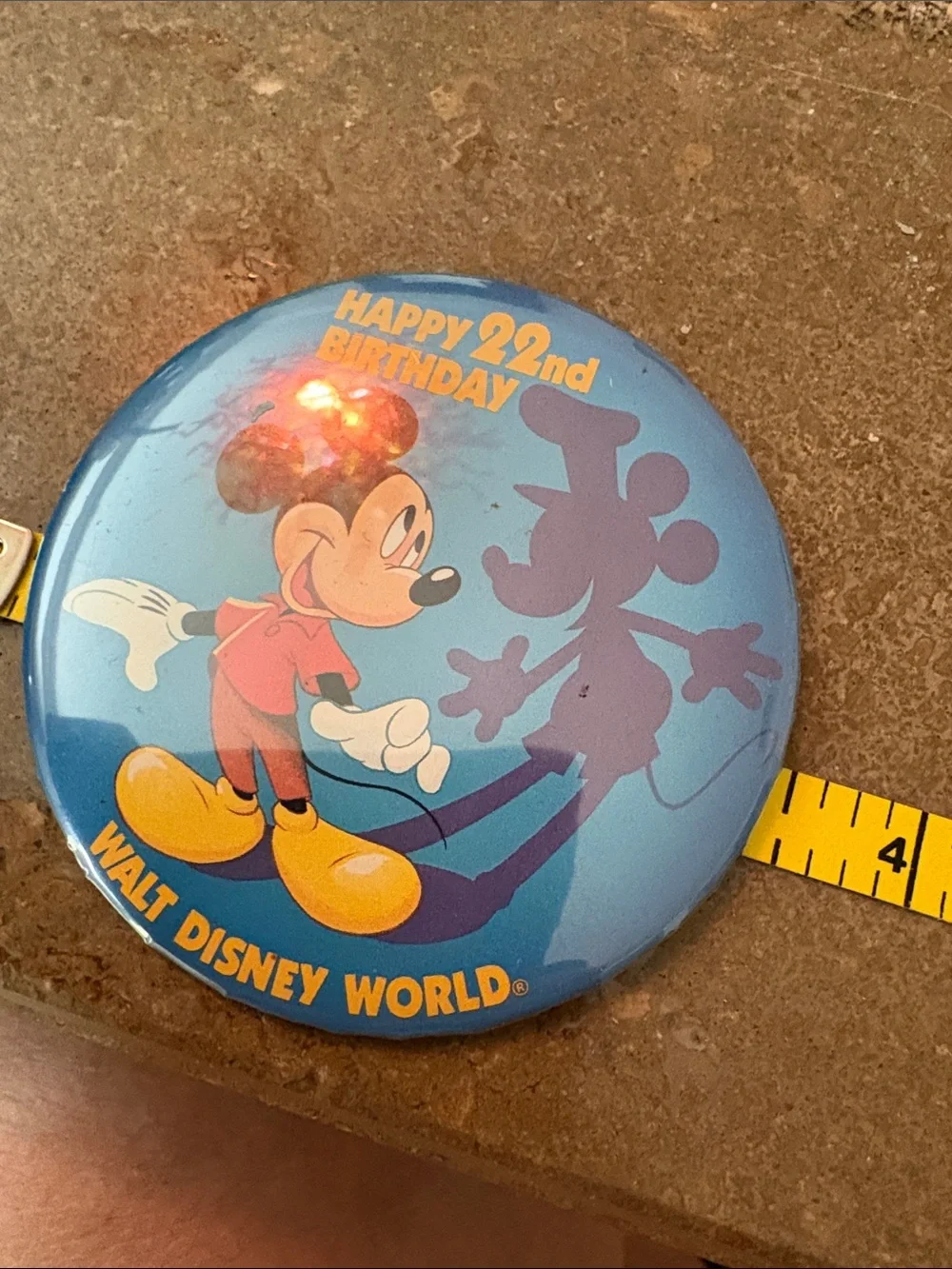 Disney round button
