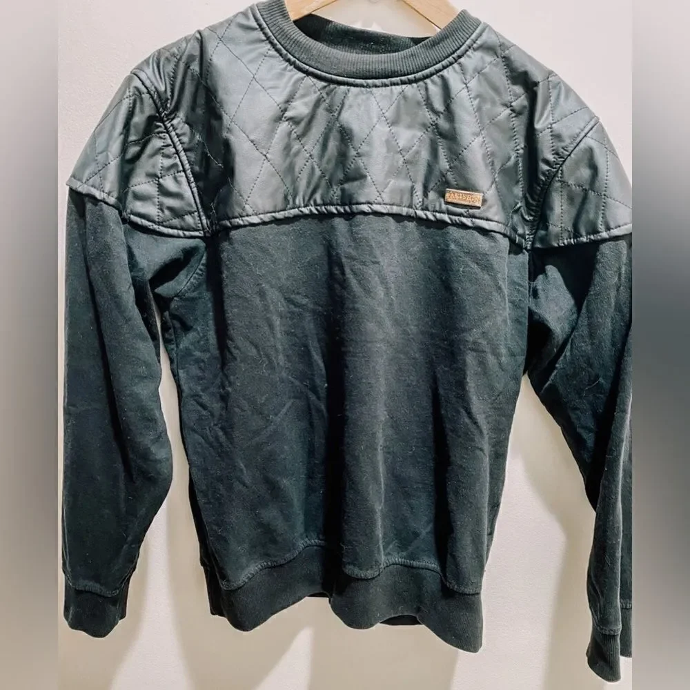 Parish Nation Mens Black LS Sweater L