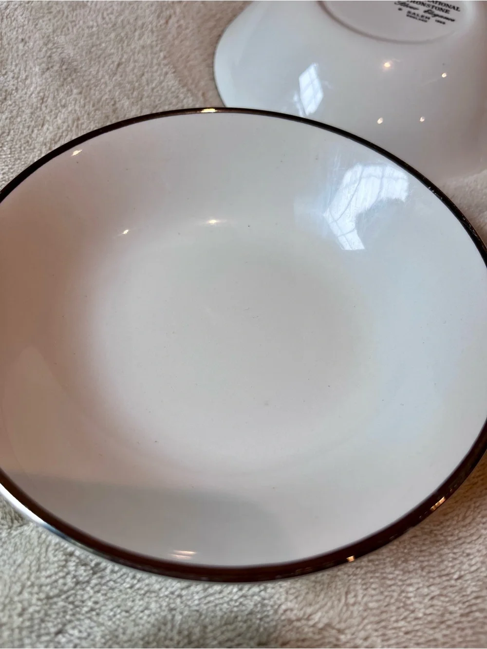 Vintage International Silver Silver Elegance Ironstone Bowls Set of 8 England