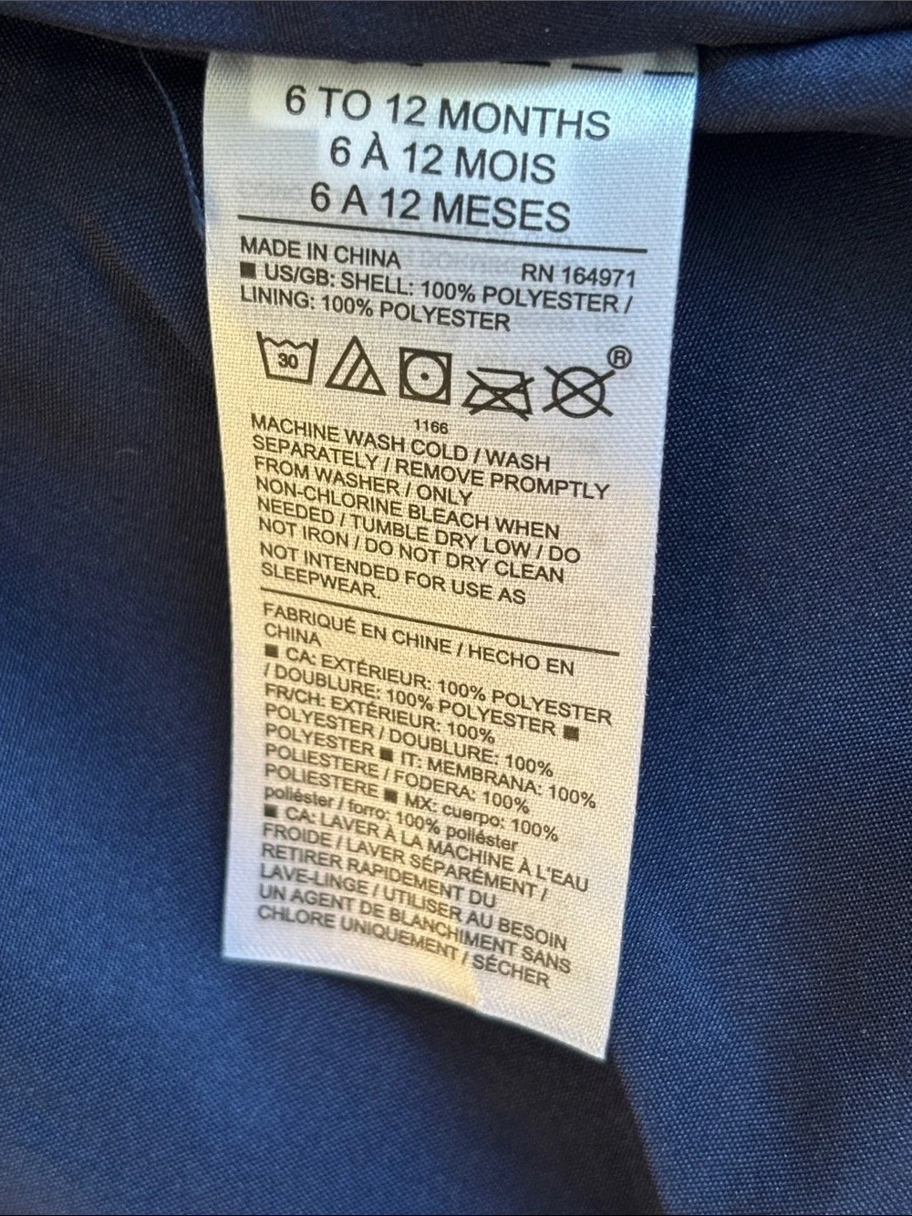 NWT Janie and Jack Baby Girls Navy Blue Boucle Coat Size 6-12 Months