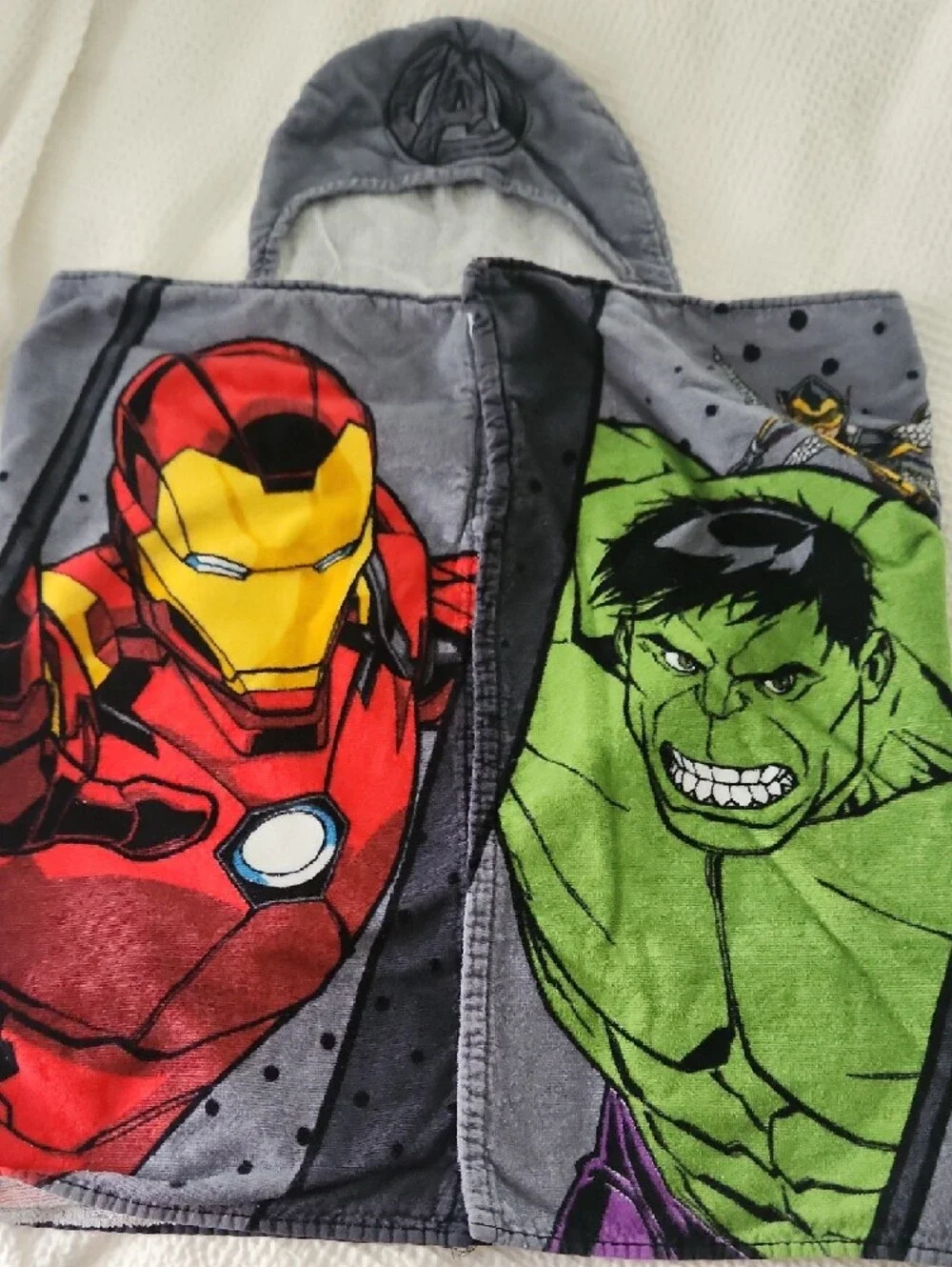 Marvel Superhero Kids Costume Hoodie Towel - Multicolor