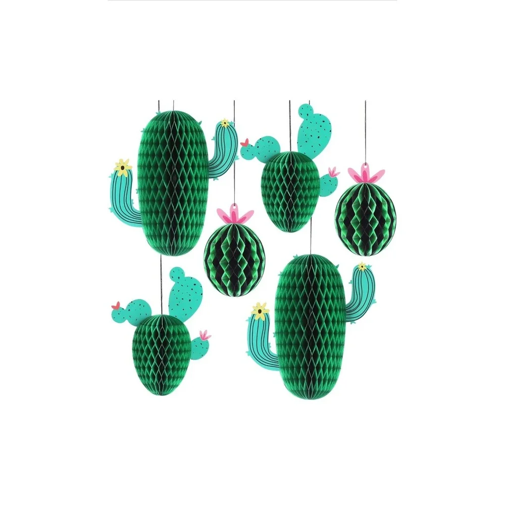 KatchOn Hanging Cactus Centerpieces Pack of 6 Cactus Party Decorations Lot Of 2‎