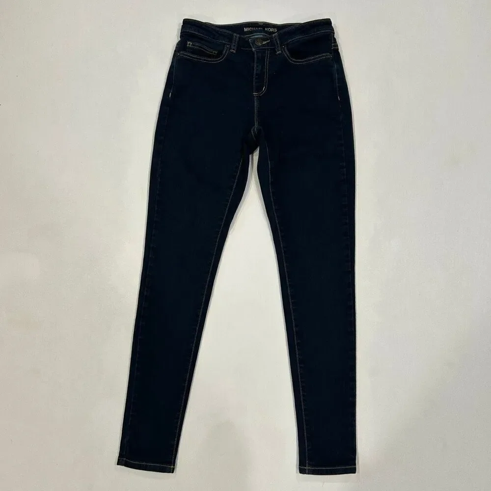 Michael Kors Dark Wash Skinny Jeans Women’s Size 4 Stretch Denim