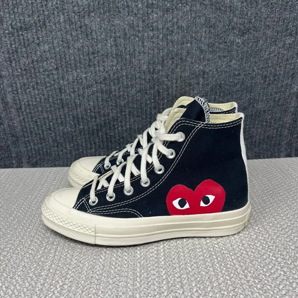 Converse Comme Des Garcons Play Chuck 70 High Black Sneakers Women’s 6 US