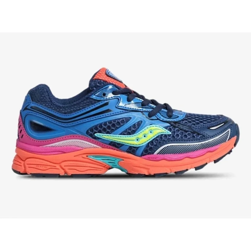 Saucony Omni 9 KDZ Navy/Blue Mesh Low Top Unisex Kids Athletic Shoes 6M
