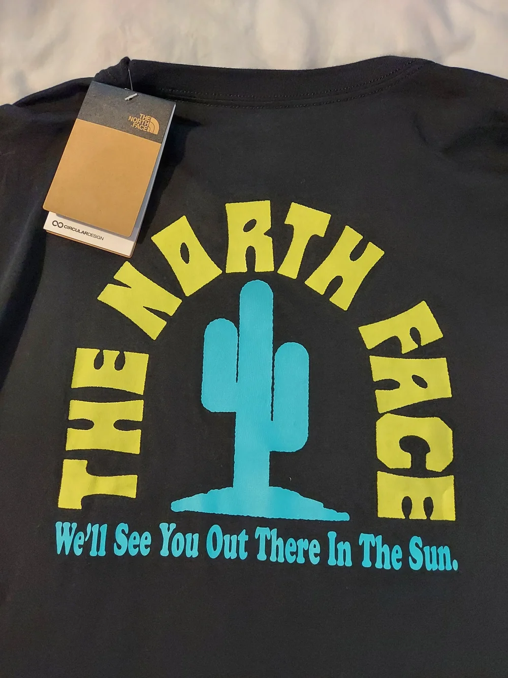 The North Face wear small lands