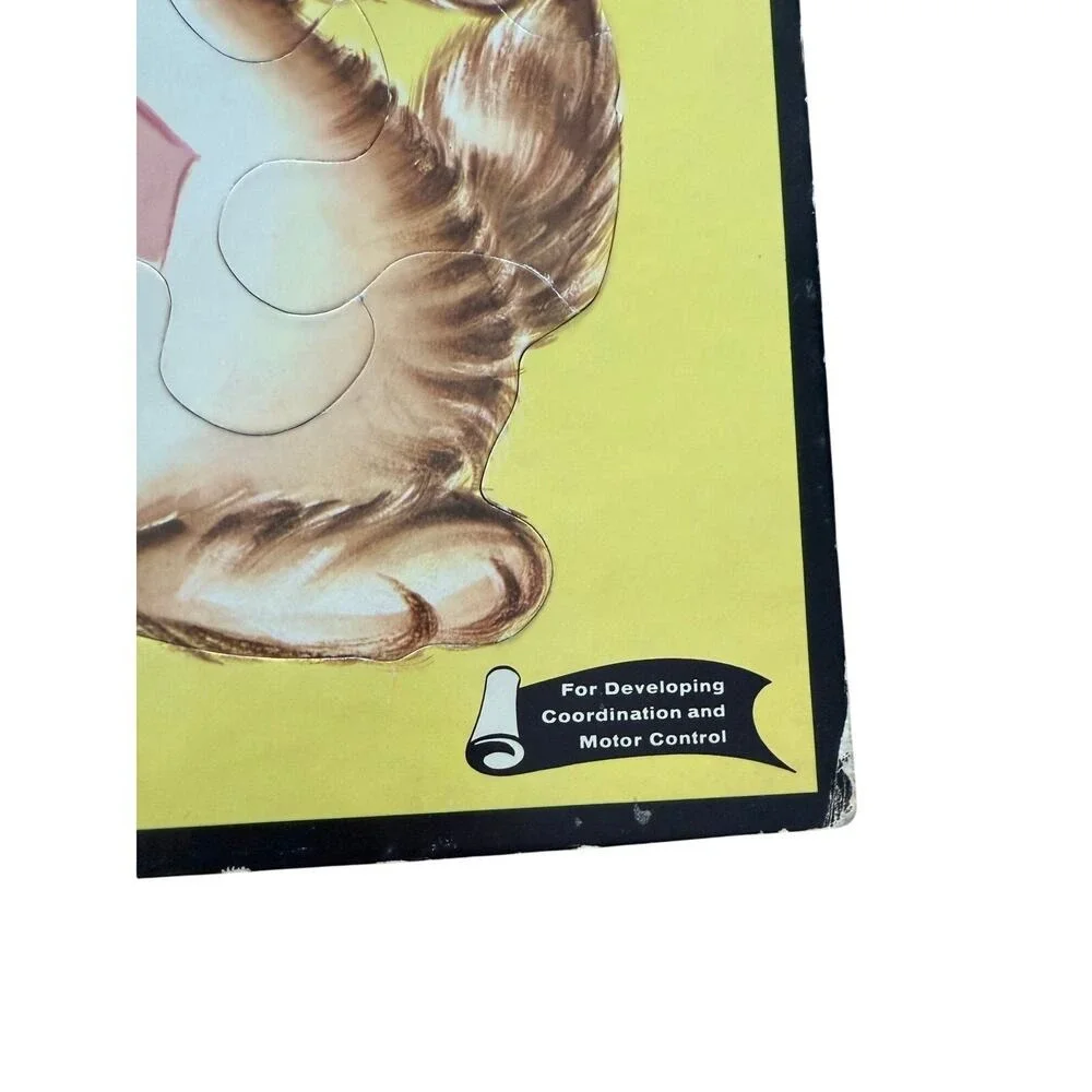 Vintage lot‎ of frame-tray puzzles Disney and cat