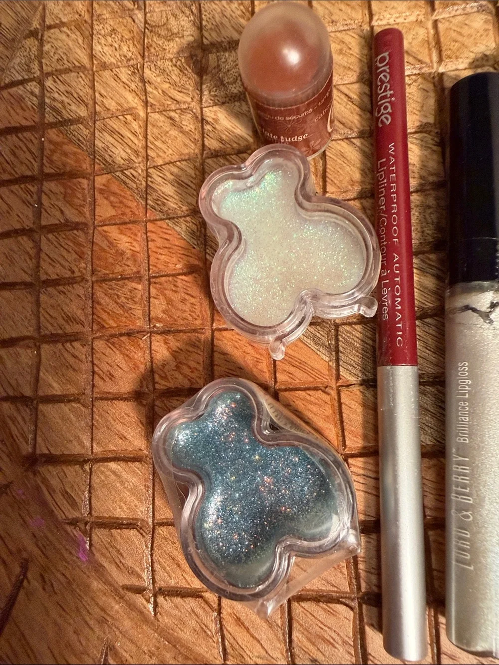 Assorted bright blue