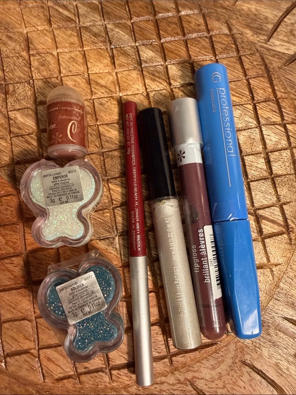 Assorted bright blue