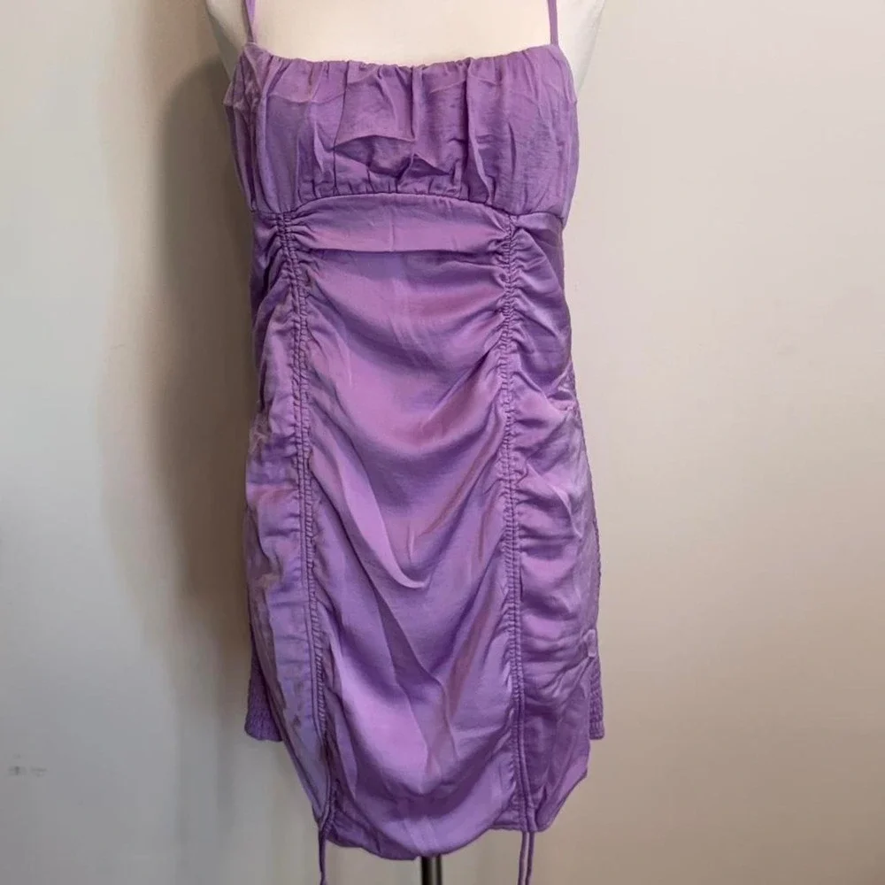 N/A purple ruched