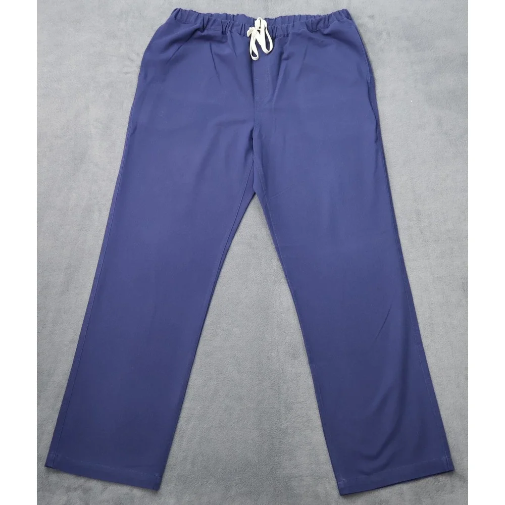 FIGS Scrub Pants Mens XL Navy Blue Excellent Straight Leg Drawstring FM4500