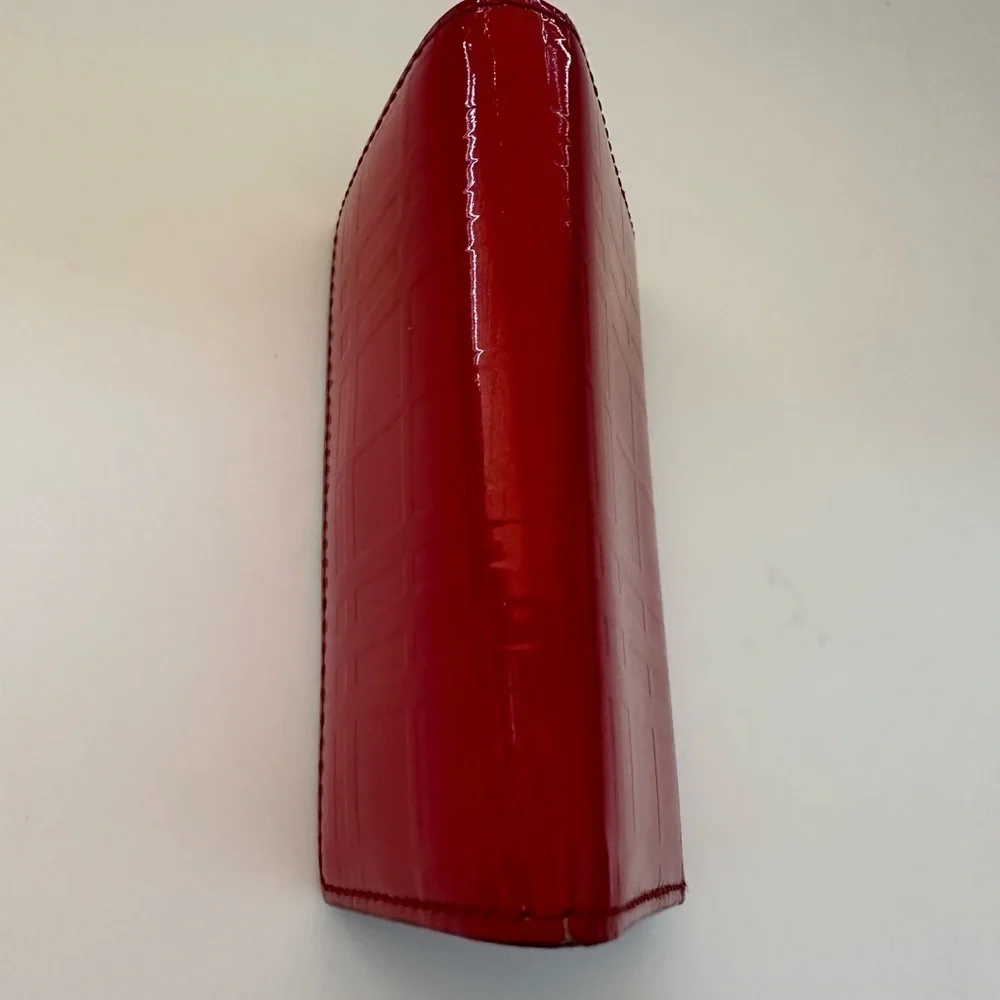 Burberry red patent