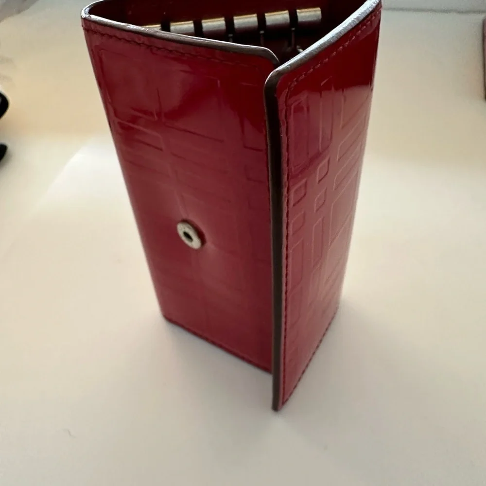 Burberry red patent