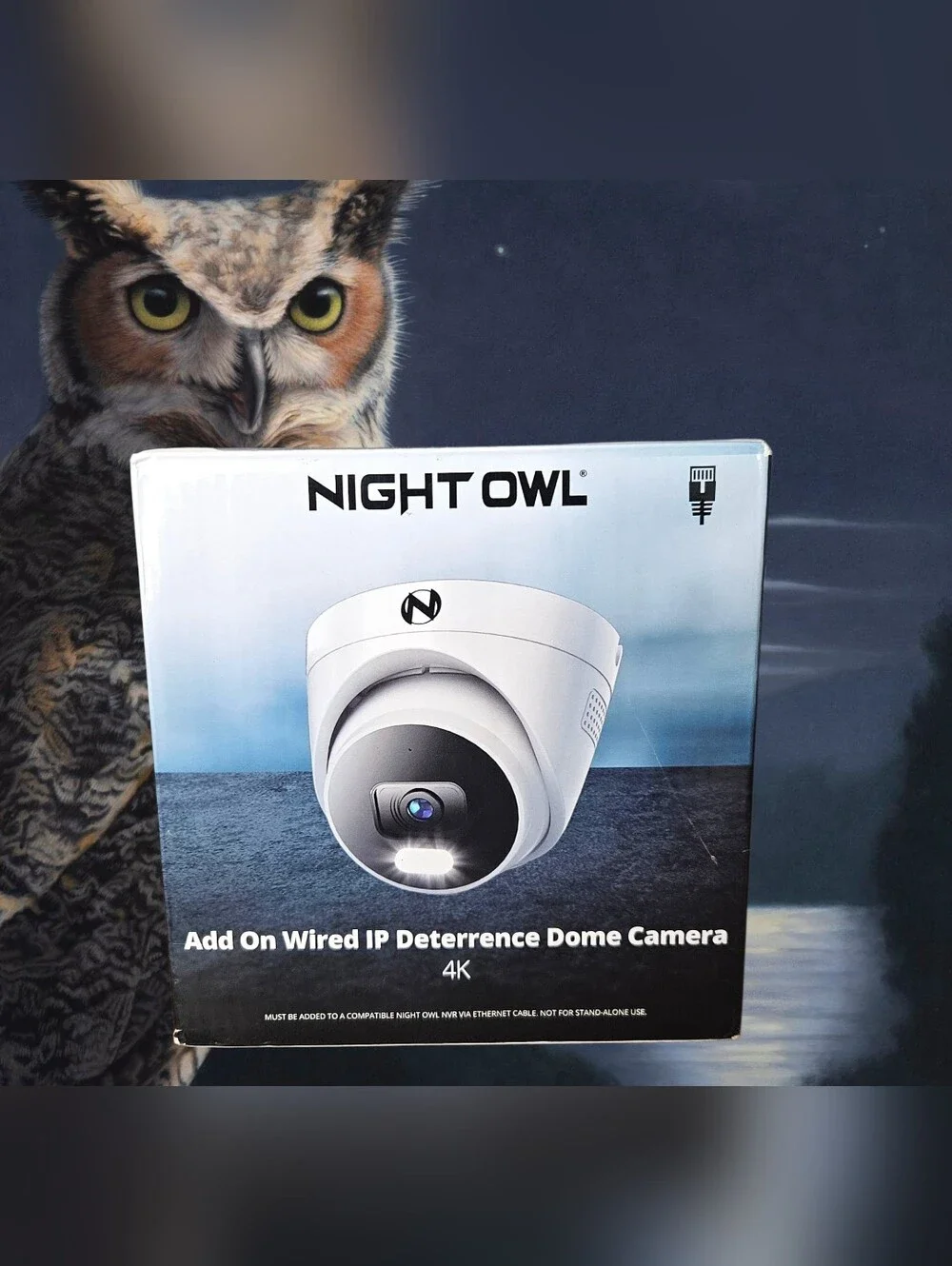 NEW Night Owl 4K Wired Add-On Security Camera - Spotlight & 2-Way Audio