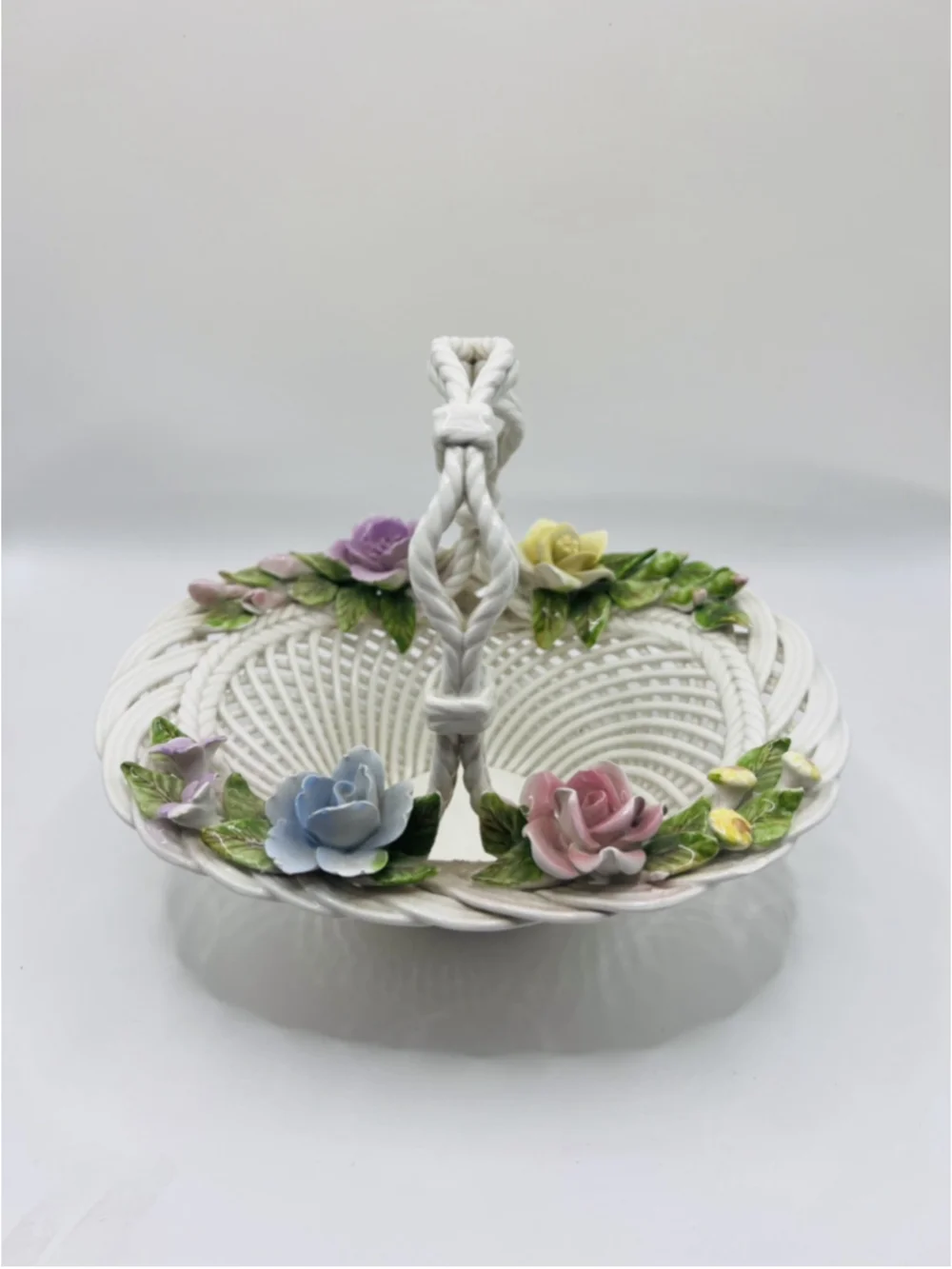Unmarked intricate porcelain