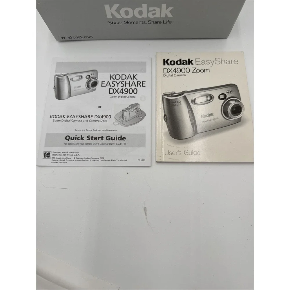 Kodak EasyShare DX4900 Camera Software, Accessories, Guides,‎ tested and working