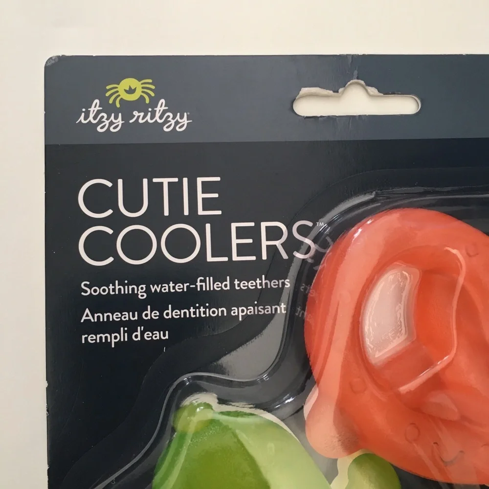 Itzy Ritzy Cutie Coolers Water filled Teether Set of 3 Soothes Gums NEW
