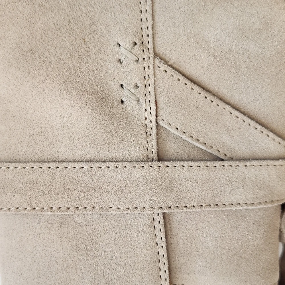 || RAG & BONE || Walker Buckle boot, ice gray  suede, heels, size 38