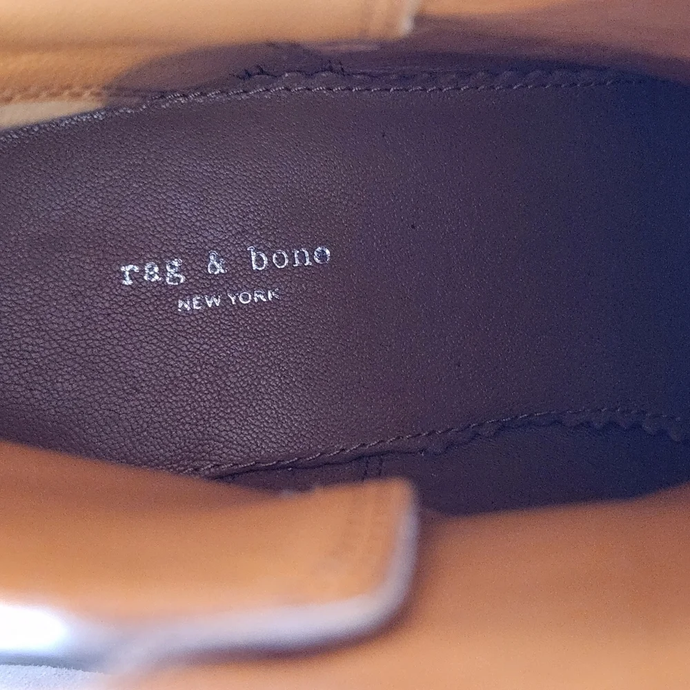 || RAG & BONE || Walker Buckle boot, ice gray  suede, heels, size 38