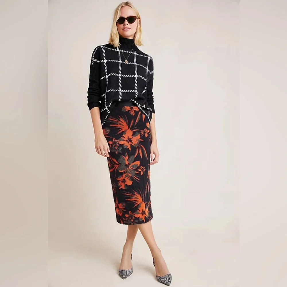 Anthropologie windowpane motif