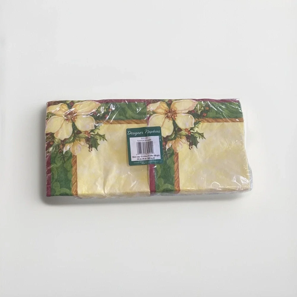 Yuletide Wreath DesignWare Vintage Christmas Napkins pkg of 150 15