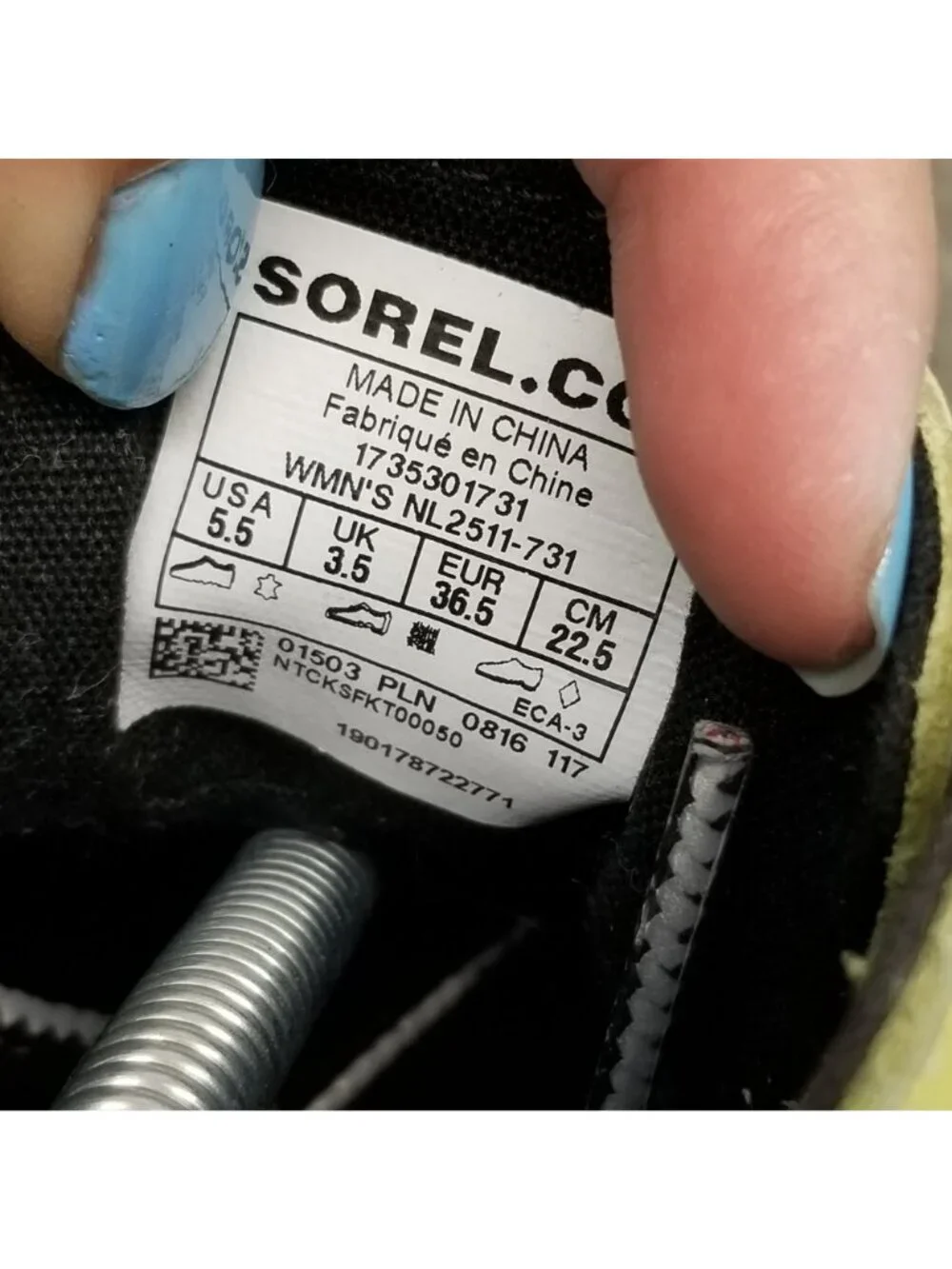 Sorel size womens