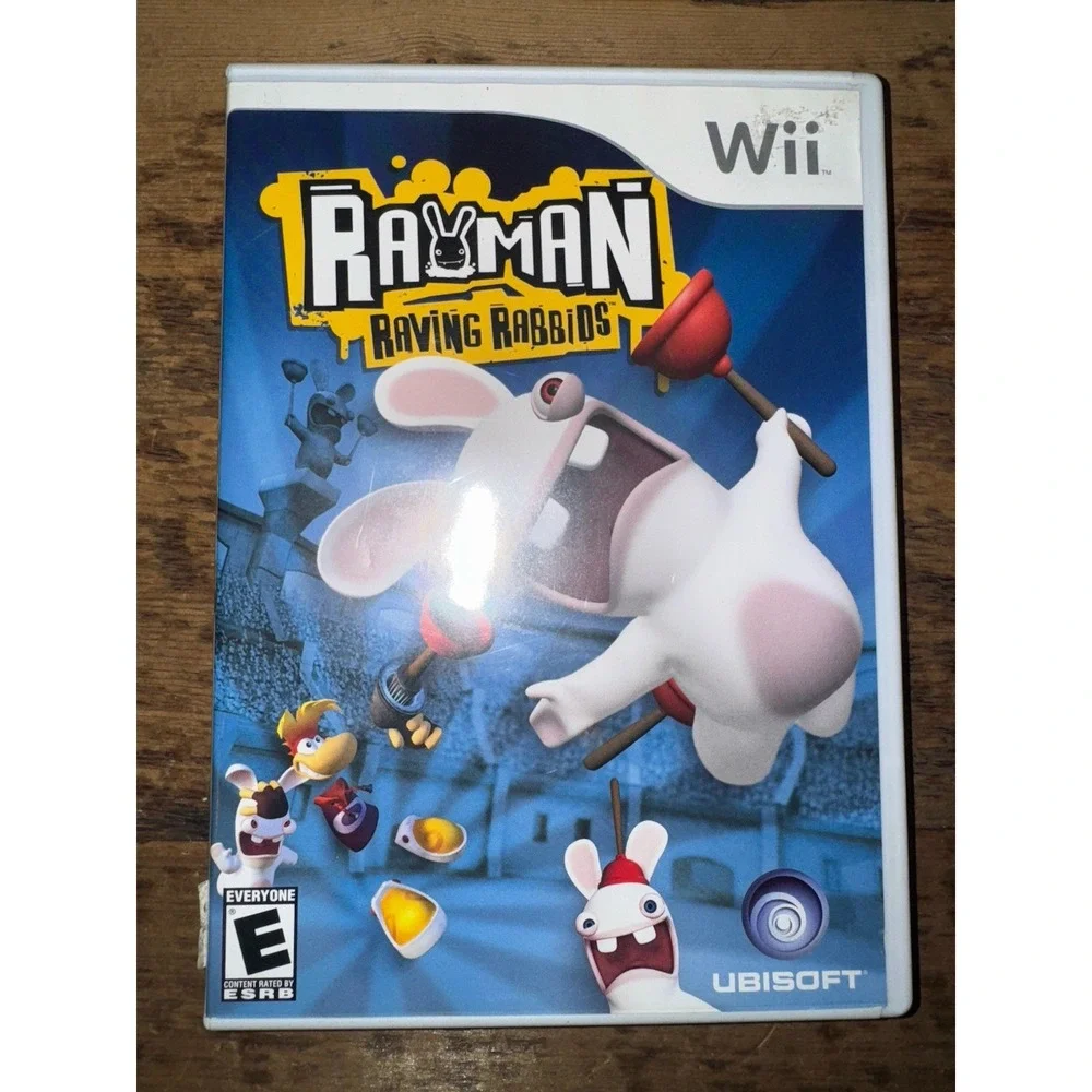 Rayman Raving Rabbids (Nintendo Wii, 2006) Complete‎ CIB W/ Manual - Tested!