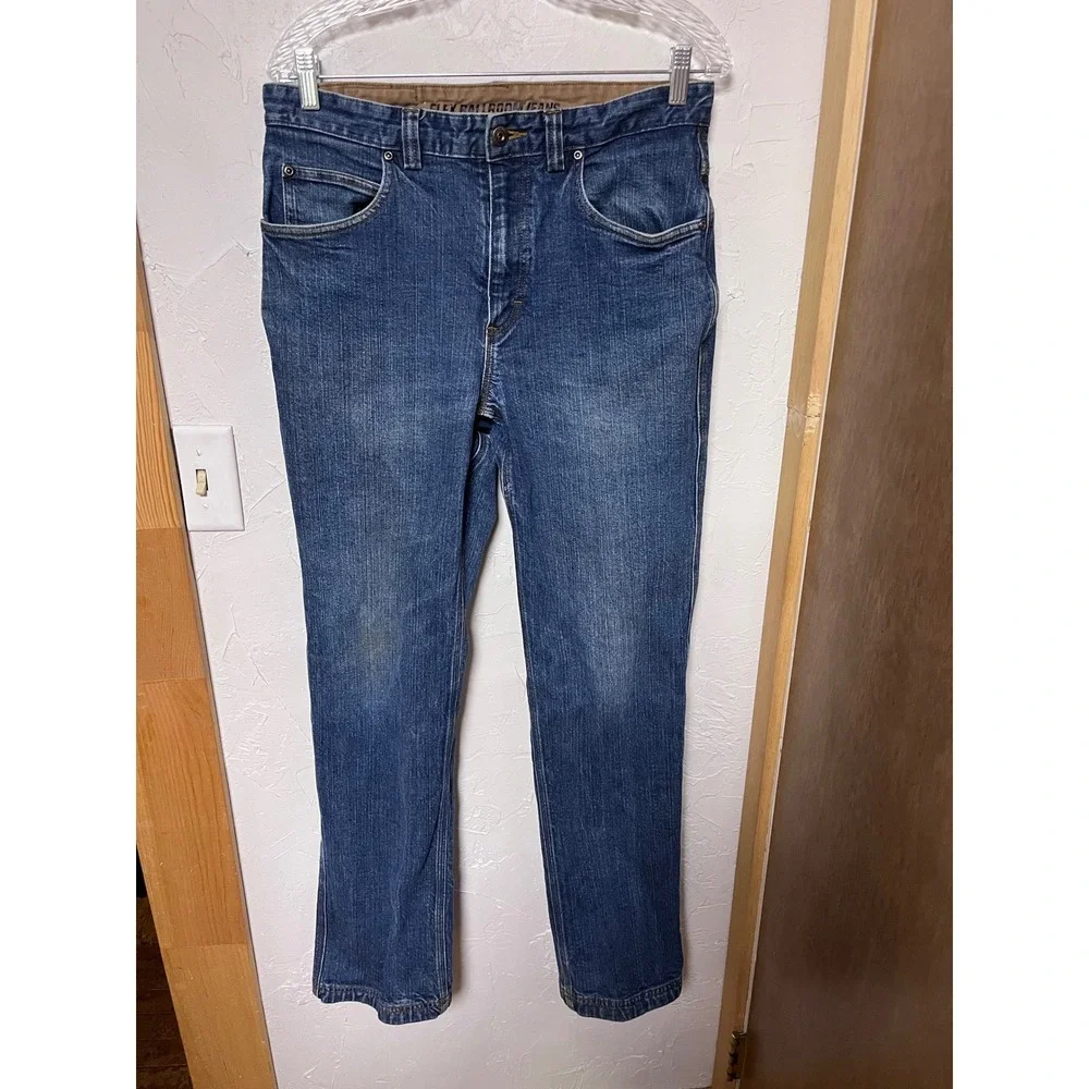 Duluth Trading Co‎ Flex Ballroom Jeans Mens 34x34 Straight Leg Workwear