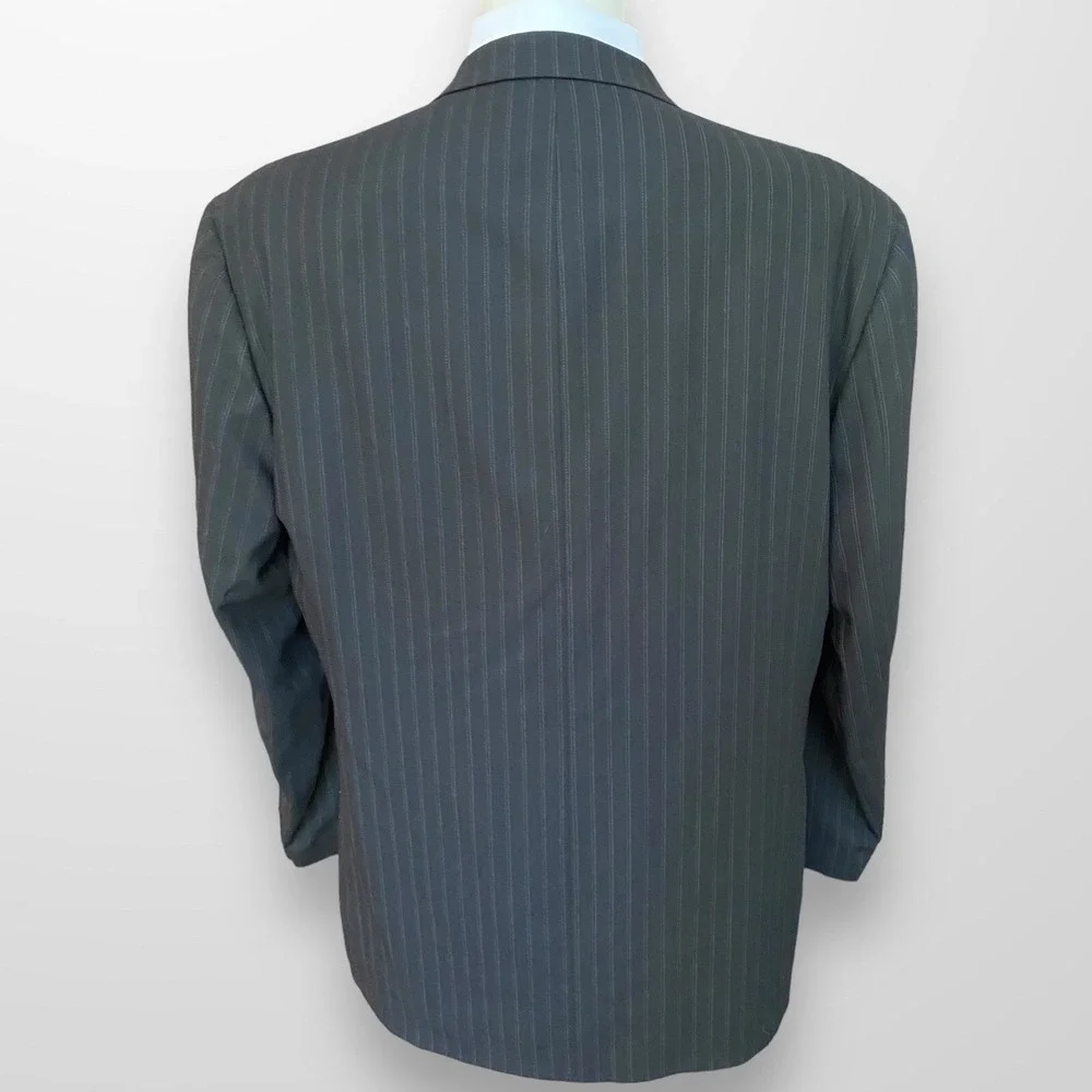 Bachrach Mens Blazer Sport Coat Three Button Casual Jacket 46L Wool Suit NEW VTG