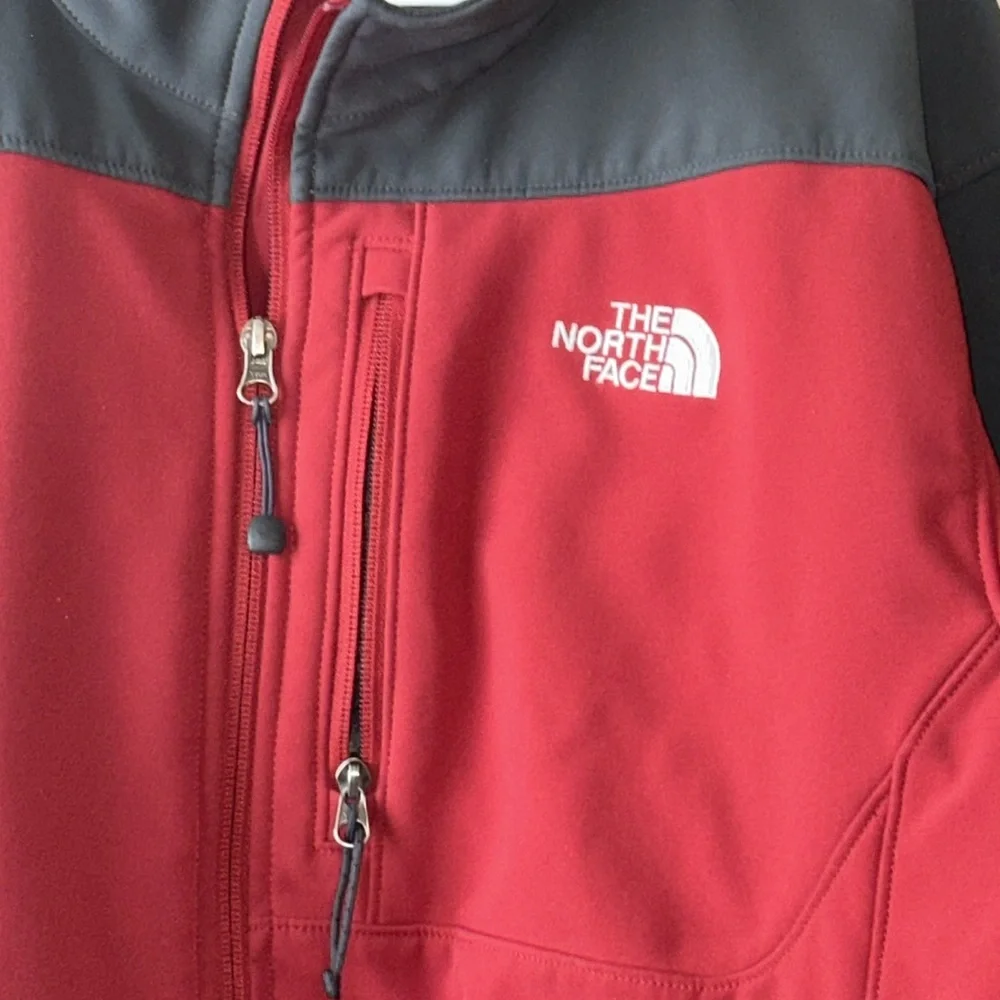 The North Face Jacket‎ Coat Maroon Grey XL Zip Up Front