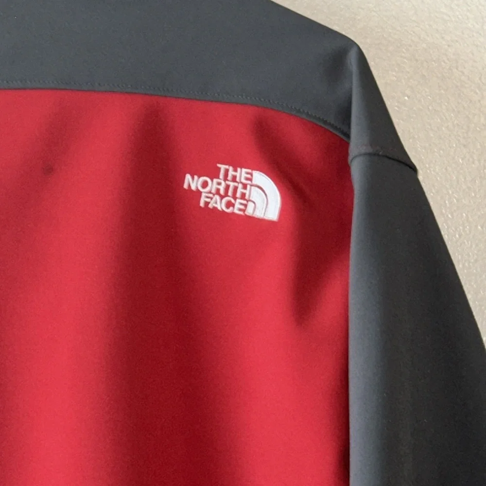 The North Face Jacket‎ Coat Maroon Grey XL Zip Up Front