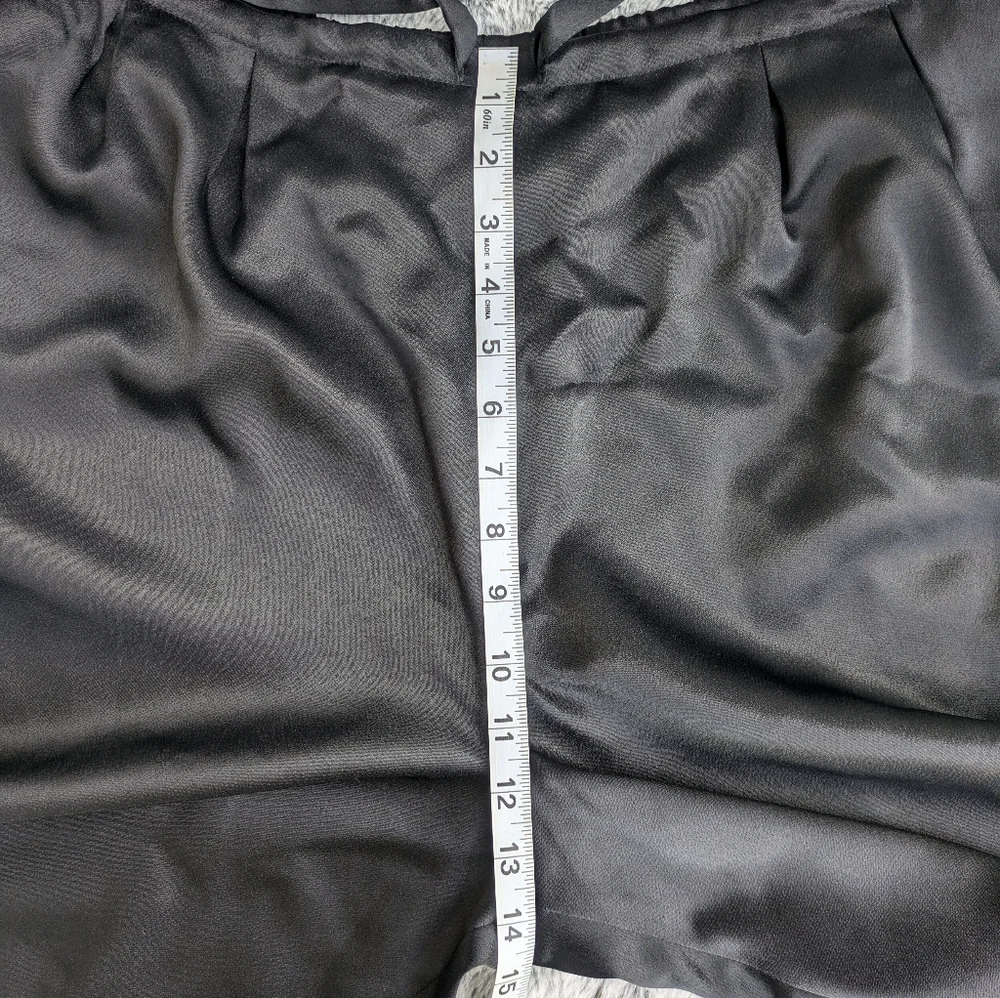 Vintage Harve Benard Wide Leg Satin Drawstring Pants Size‎ 14 Black