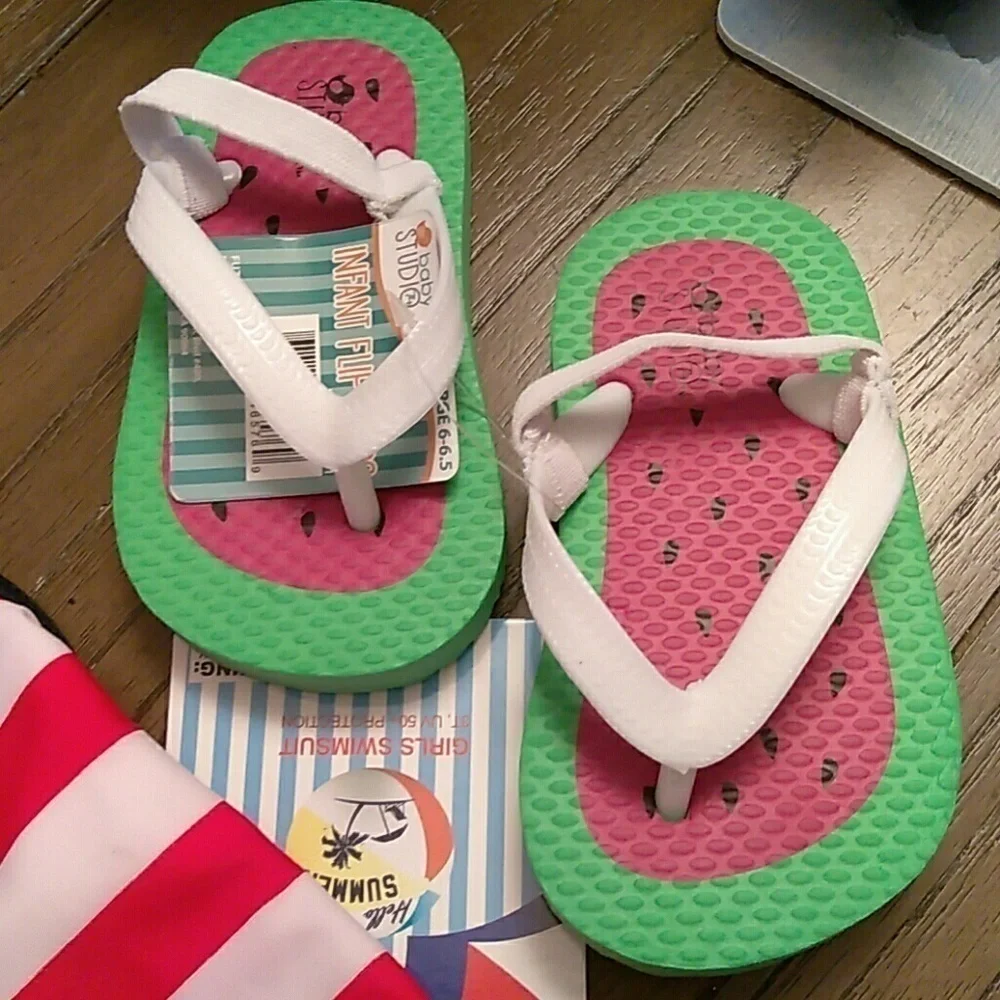 Red white and blue girls swim suit