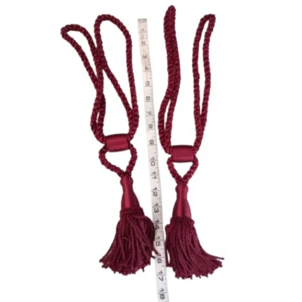 N/A euc curtain burgundy