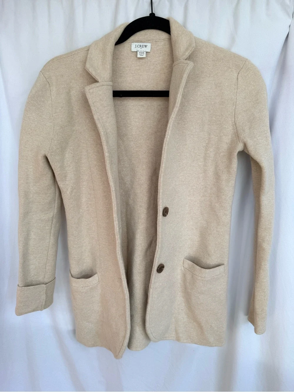J. Crew Beige Knit Cardigan