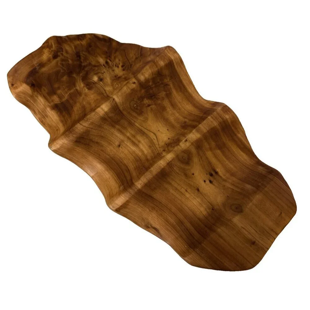 Enrico Burl Wood Wine Cradle Bottle Holder 14.5