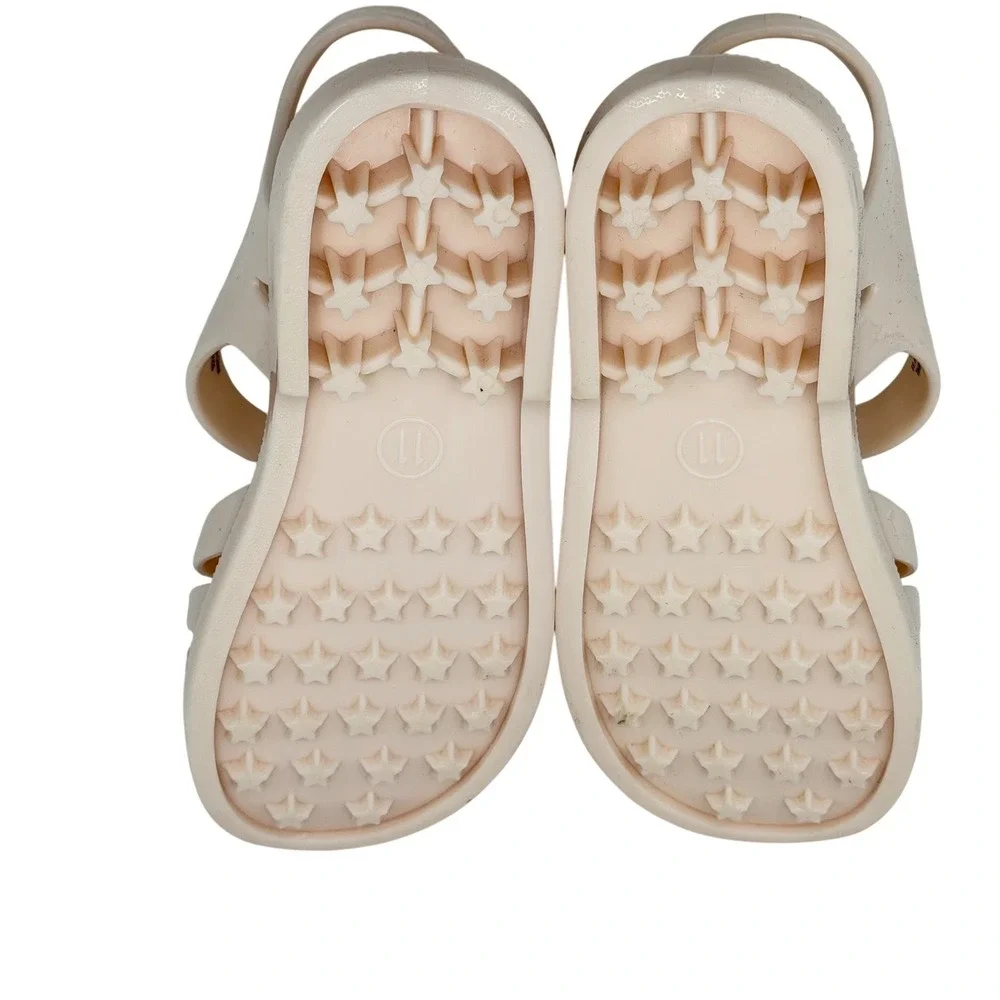 Cat & Jack Kids Light‎ Pink Sunny Jelly Sandals Water Friendly Size 11 New