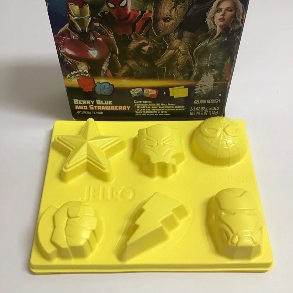 Marvel Avengers Jello Jigglers Molds Kit 12 Jello Shots Bar NO JELLO NEW 2020
